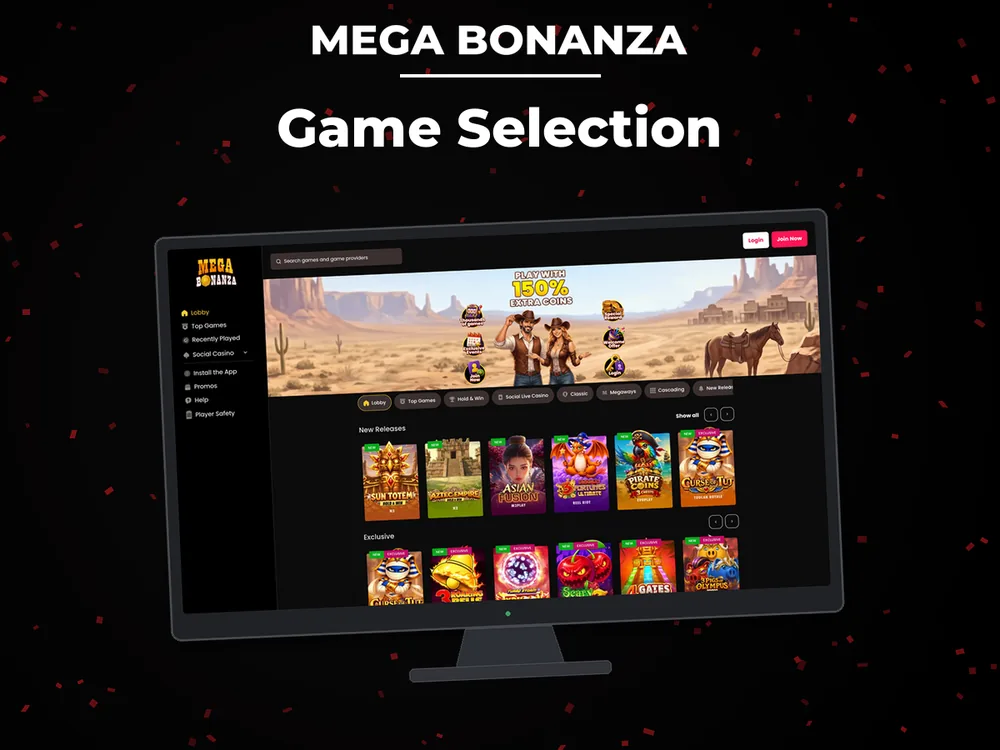 Mega Bonanza - Game Selection
