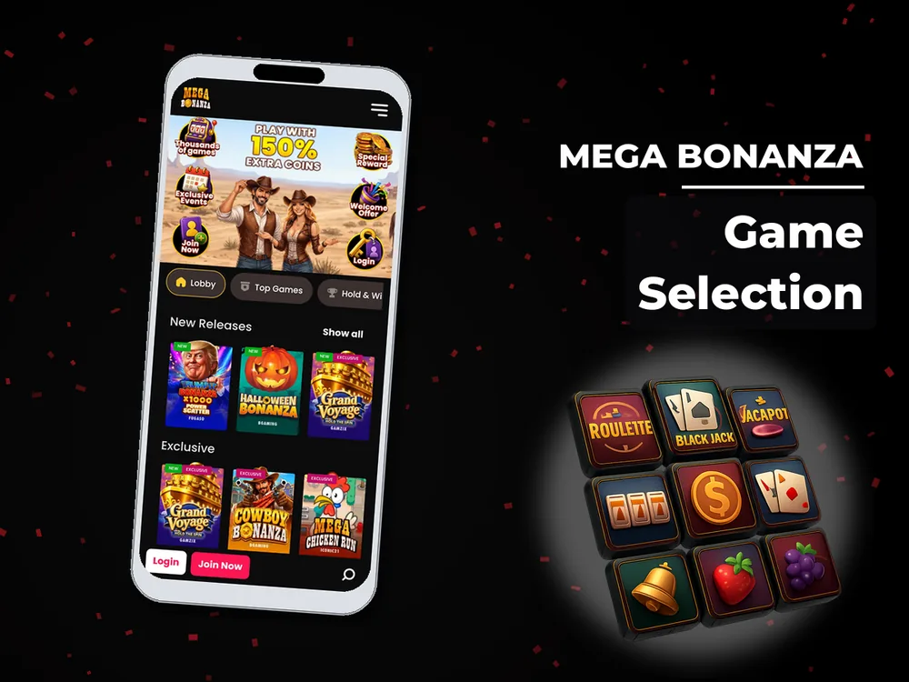 Mega Bonanza - Game Selection